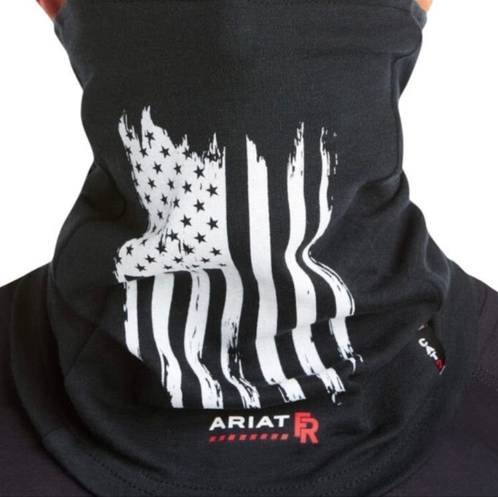 Ariat Work FR Primo Fleece Neck/Face Gaiter With Flag - One Size Fits Most
